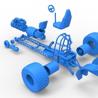 Mini Rod pulling tractor with jet engine 1:25 - Thumbnail 19