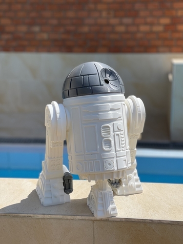 Star Wars R2D2 droid (Dark2D2 - modified own design) 3D Print 482294