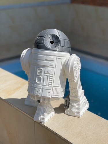 Star Wars R2D2 droid (Dark2D2 - modified own design) 3D Print 482295