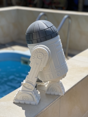 Star Wars R2D2 droid (Dark2D2 - modified own design) 3D Print 482296