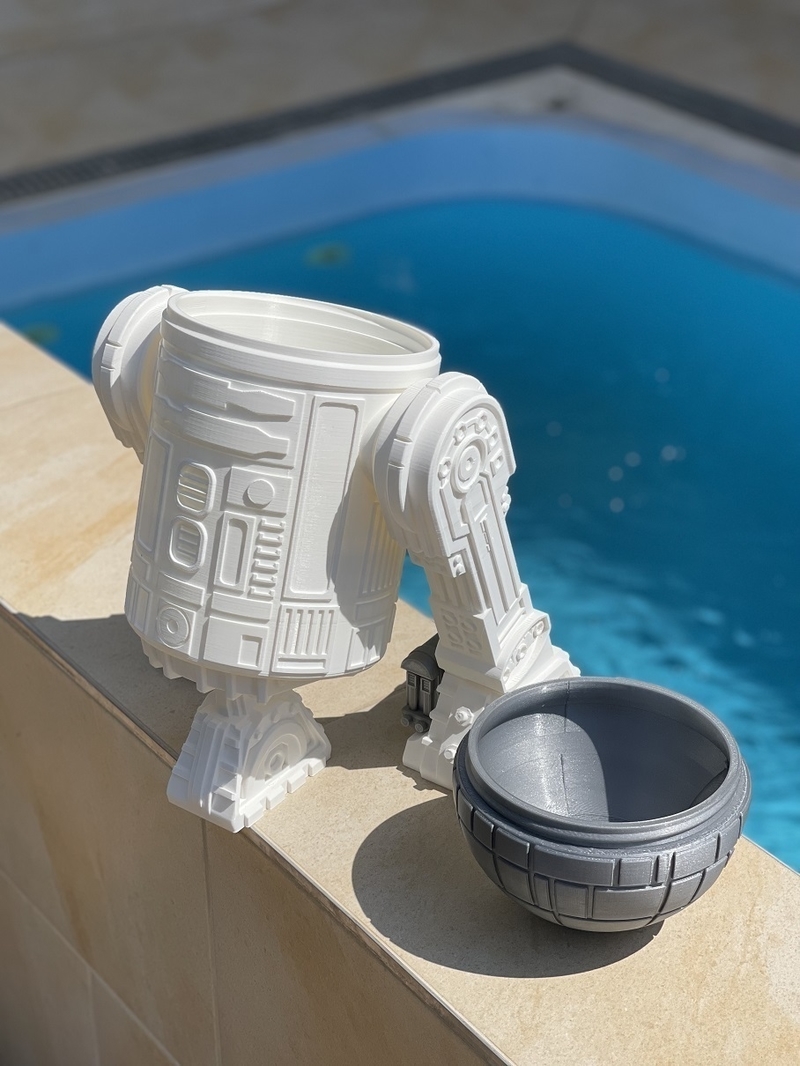 Star Wars R2D2 droid (Dark2D2 - modified own design) - Pinshape