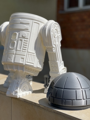 Star Wars R2D2 droid (Dark2D2 - modified own design) 3D Print 482299