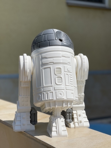 Star Wars R2D2 droid (Dark2D2 - modified own design) 3D Print 482302