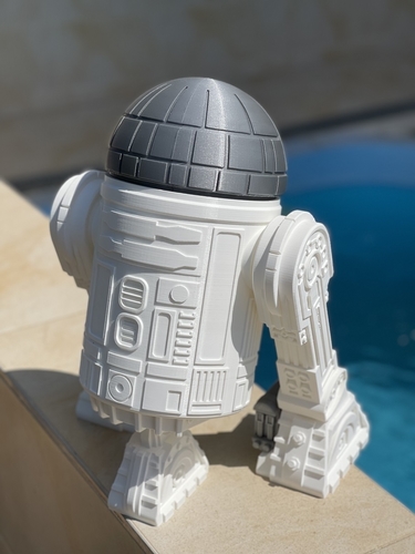 Star Wars R2D2 droid (Dark2D2 - modified own design) 3D Print 482303