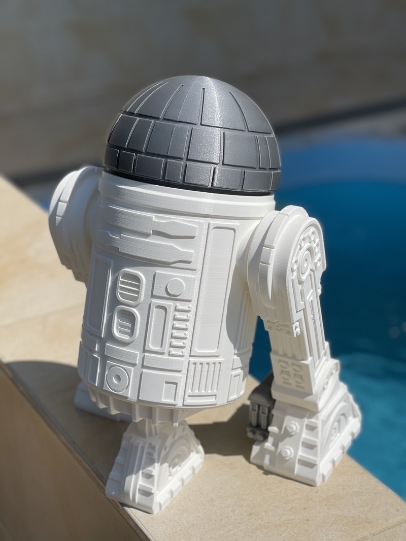 Star Wars R2D2 droid (Dark2D2 - modified own design) - Pinshape