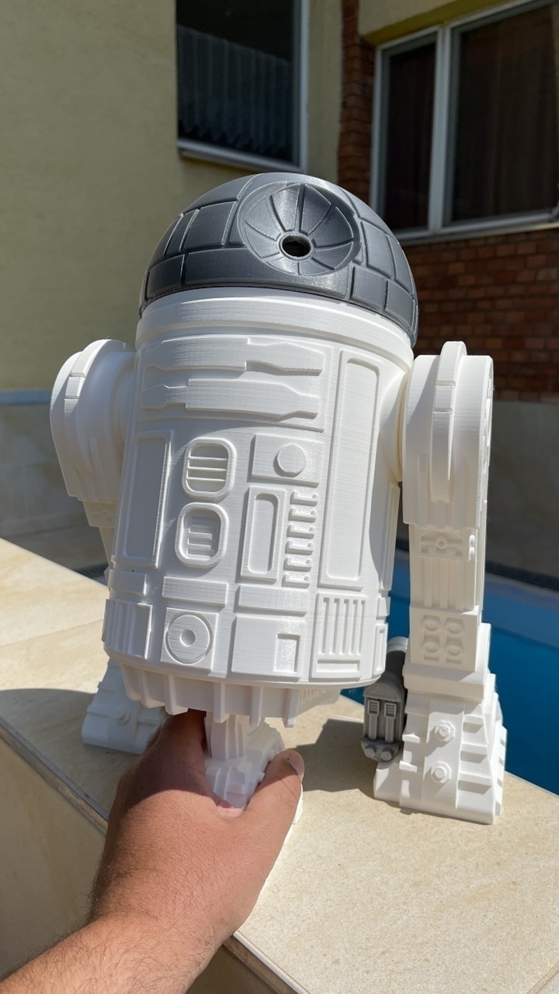 Star Wars R2D2 droid (Dark2D2 - modified own design) - Pinshape