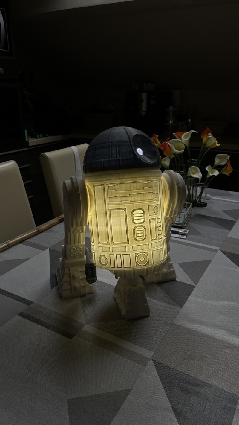 Star Wars R2D2 droid (Dark2D2 - modified own design) - Pinshape