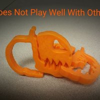 Small Pumpkin Jack o Lantern Clipz 2, Halloween Ready, Snack Ready, Sc 3D Printing 48231