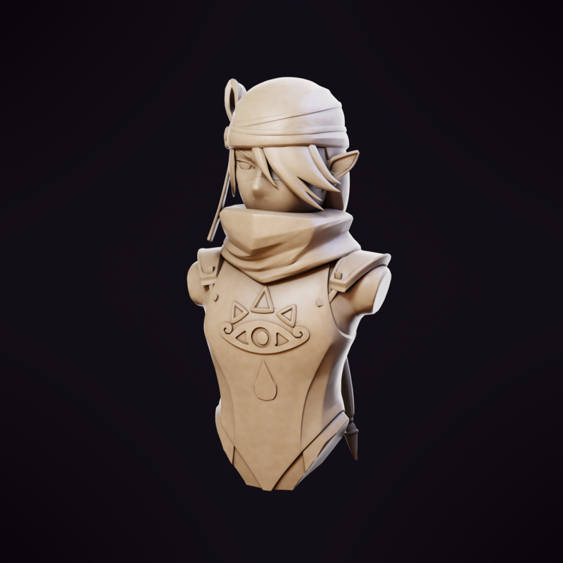 Sheik Bust - Zelda Ocarina of Time