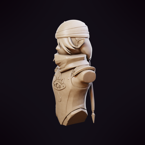 Sheik Bust - Zelda Ocarina of Time 3D Print 482329