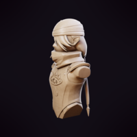 Sheik Bust - Zelda Ocarina of Time - Thumbnail 2