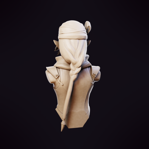 Sheik Bust - Zelda Ocarina of Time 3D Print 482332