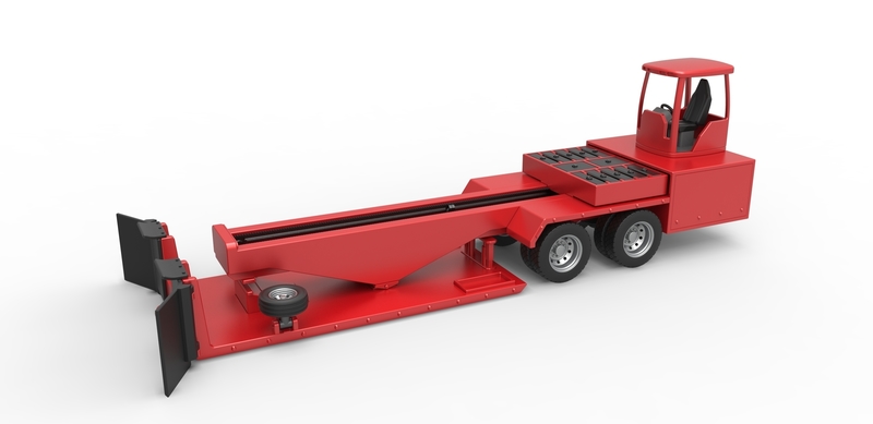 Tractor pulling sled Scale 1 to 25