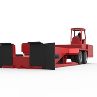 Tractor pulling sled Scale 1 to 25 - Thumbnail 4