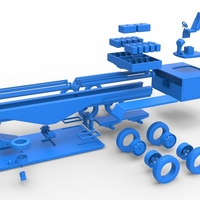 Tractor pulling sled Scale 1 to 25 - Thumbnail 14