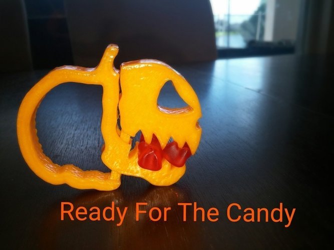 Pumpkin Jack o Lantern Clipz 2, Halloween Ready, Snack Ready, Sc 3D Print 48235