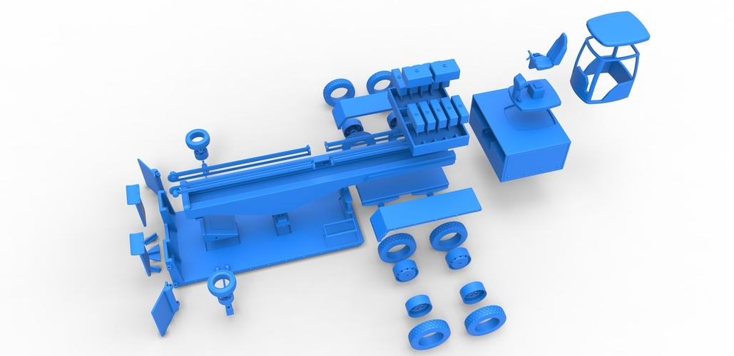 Tractor pulling sled Scale 1 to 25 3D Print 482350