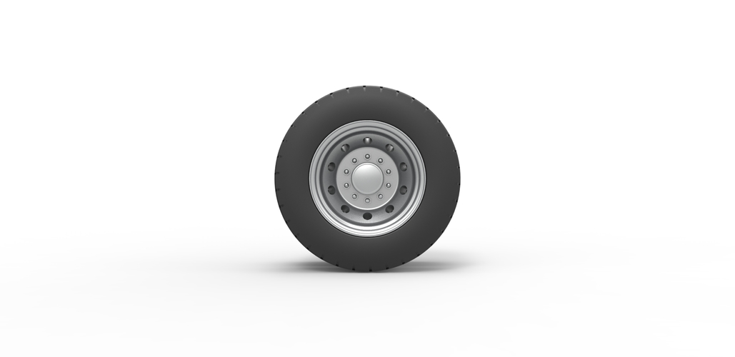 Diecast Double wheel 4 Scale 1 to 25 3D Print 482369