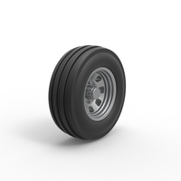 Front tractor wheel Scale 1 to 25 - Thumbnail 2