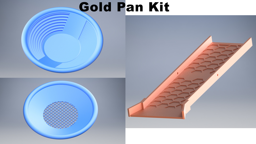 Gold Pan Kit 3D Print 482402
