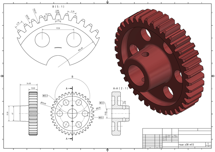 Gear wheel 3D Print 482443