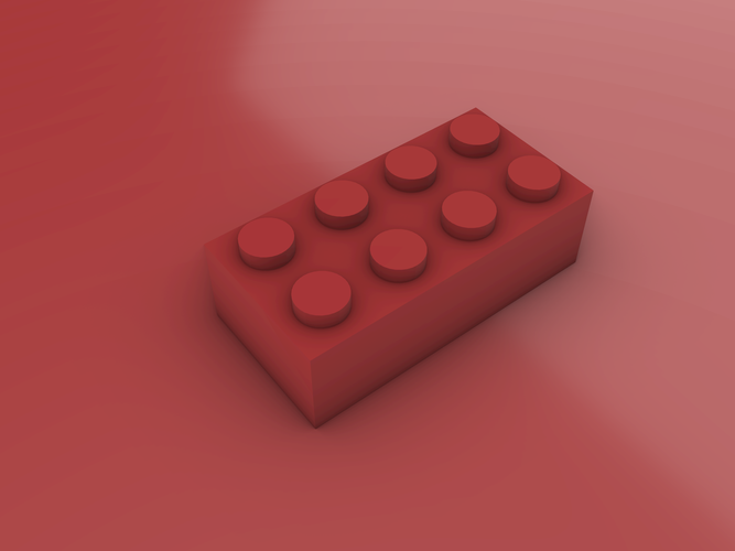 LEGO Brick - 2X4 3D Print 482524