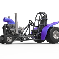 Mini Rod pulling tractor 3 Scale 1 to 25 - Thumbnail 2