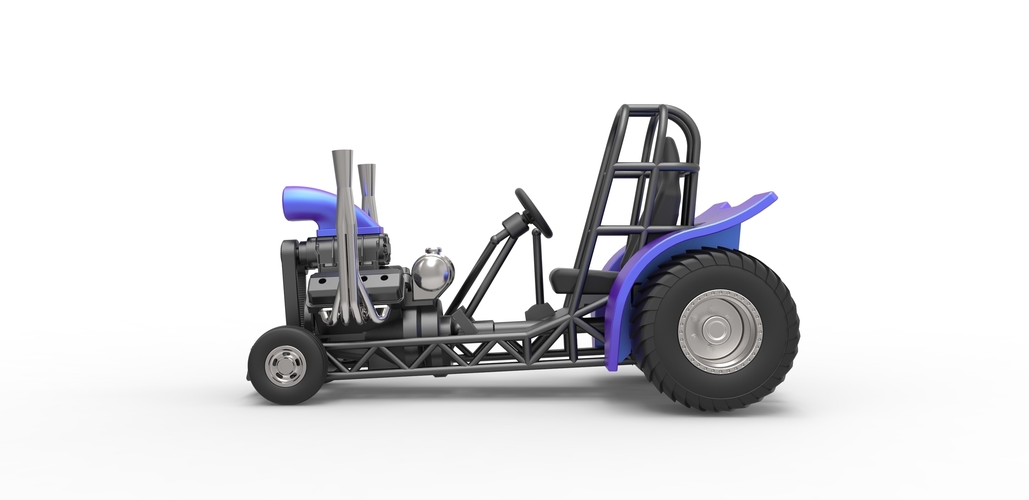 Mini Rod pulling tractor 3 Scale 1 to 25 3D Print 482542