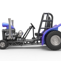 Mini Rod pulling tractor 3 Scale 1 to 25 - Thumbnail 7