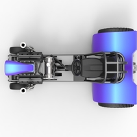 Mini Rod pulling tractor 3 Scale 1 to 25 - Thumbnail 9