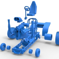 Mini Rod pulling tractor 3 Scale 1 to 25 - Thumbnail 16