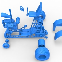 Mini Rod pulling tractor 3 Scale 1 to 25 - Thumbnail 18