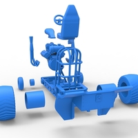 Mini Rod pulling tractor 3 Scale 1 to 25 - Thumbnail 20