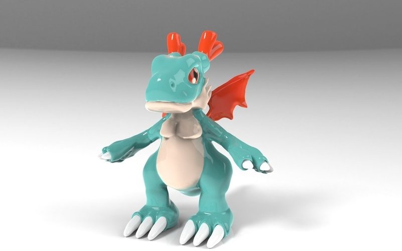 Dracomon Digimon 3D Print 48256