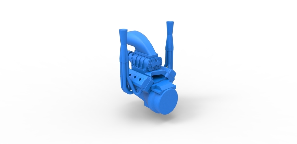 Engine V8 Version 2 Scale 1 to 25 3D Print 482586