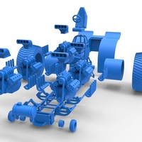 Pulling tractor with 5 engines V8 Scale 1 to 25 - Thumbnail 17