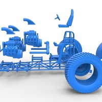 Pulling tractor with 5 engines V8 Scale 1 to 25 - Thumbnail 18