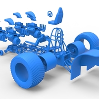 Pulling tractor with 5 engines V8 Scale 1 to 25 - Thumbnail 20