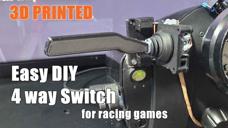 DIY 4 way switch for racing games (column switch)