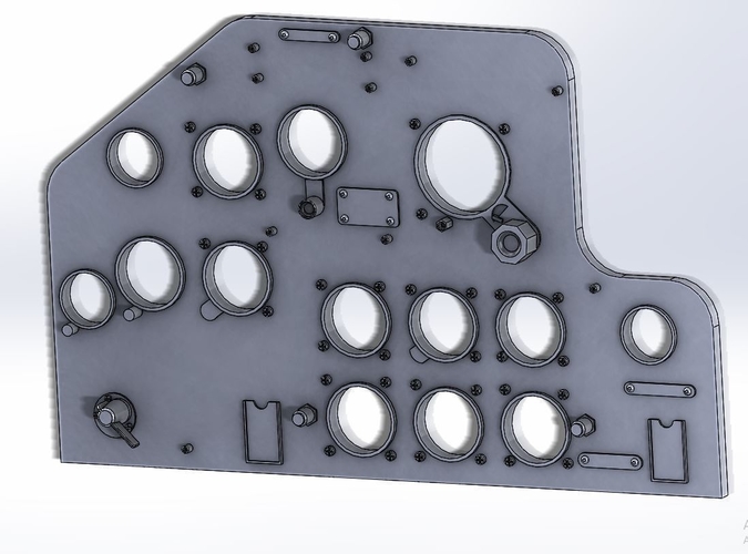 T6 TEXAN NORTH AMERICAN 1-4 SCALE COCKPIT STL FILES ONLY 3D Print 482768