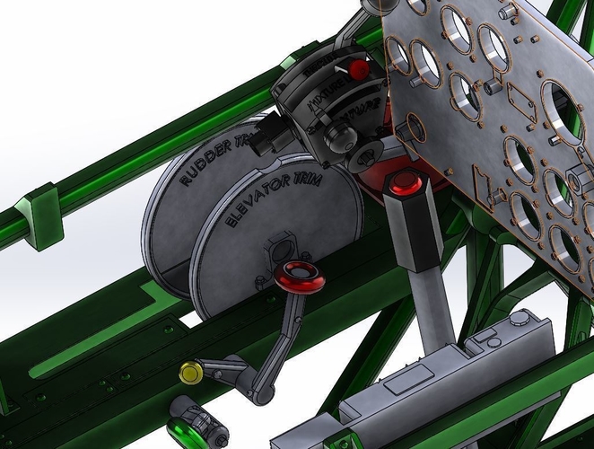 T6 TEXAN NORTH AMERICAN 1-4 SCALE COCKPIT STL FILES ONLY 3D Print 482780