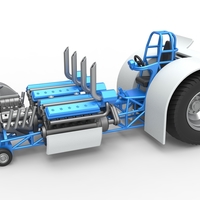 Pulling tractor with one V8 and two V12 engines 1:25 - Thumbnail 1