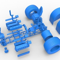 Pulling tractor with one V8 and two V12 engines 1:25 - Thumbnail 15