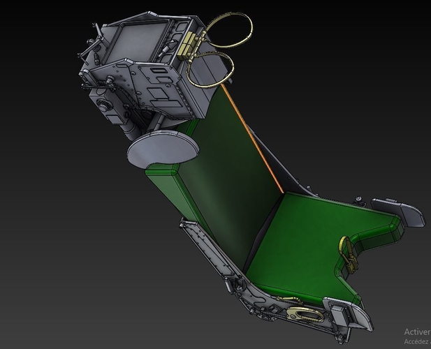 Ejection Seat Martin Baker MK7 STL FILES ONLY F14 Tomcat 3D Print 482821