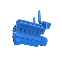 Turbo engine V12 for pulling tractor Scale 1:25 - Thumbnail 3