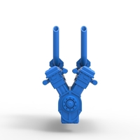 Turbo engine V12 for pulling tractor Scale 1:25 - Thumbnail 5