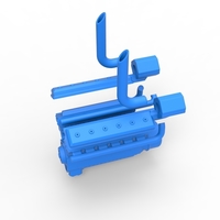 Turbo engine V12 for pulling tractor Scale 1:25 - Thumbnail 13