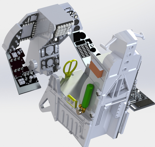 F16 COMPLETE COCKPIT STL FILES ONLY 3D print model 3D Print 482843