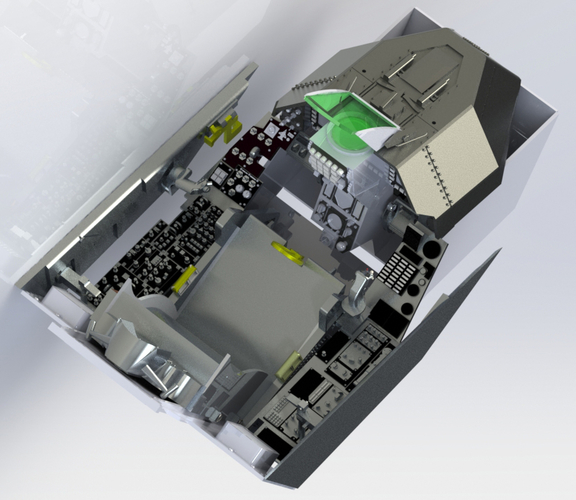 F16 COMPLETE COCKPIT STL FILES ONLY 3D print model 3D Print 482852