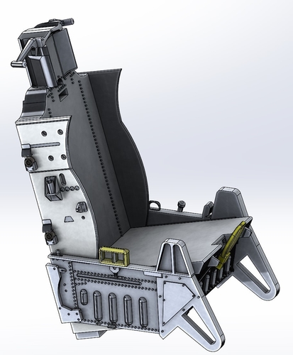 F16 ejection Seat ACEII ver2 Stl files only 3D print model 3D Print 482873